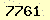 請輸入此驗證碼 : 7761