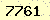 請輸入此驗證碼 : 7761