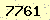請輸入此驗證碼 : 7761