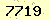 請輸入此驗證碼 : 7719