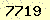 請輸入此驗證碼 : 7719