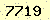 請輸入此驗證碼 : 7719