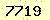 請輸入此驗證碼 : 7719