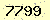 請輸入此驗證碼 : 7799