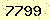請輸入此驗證碼 : 7799