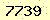 請輸入此驗證碼 : 7739