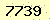 請輸入此驗證碼 : 7739