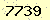 請輸入此驗證碼 : 7739