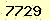 請輸入此驗證碼 : 7729