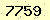 請輸入此驗證碼 : 7759