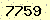 請輸入此驗證碼 : 7759