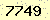 請輸入此驗證碼 : 7749
