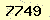 請輸入此驗證碼 : 7749