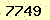 請輸入此驗證碼 : 7749