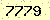 請輸入此驗證碼 : 7779