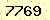 請輸入此驗證碼 : 7769