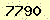 請輸入此驗證碼 : 7790