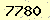 請輸入此驗證碼 : 7780