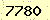 請輸入此驗證碼 : 7780