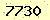 請輸入此驗證碼 : 7730