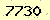 請輸入此驗證碼 : 7730