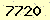 請輸入此驗證碼 : 7720