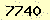 請輸入此驗證碼 : 7740