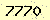 請輸入此驗證碼 : 7770