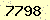 請輸入此驗證碼 : 7798