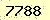請輸入此驗證碼 : 7788