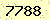 請輸入此驗證碼 : 7788