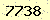請輸入此驗證碼 : 7738