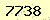 請輸入此驗證碼 : 7738