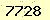 請輸入此驗證碼 : 7728