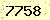 請輸入此驗證碼 : 7758
