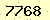請輸入此驗證碼 : 7768
