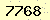 請輸入此驗證碼 : 7768