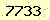 請輸入此驗證碼 : 7733