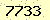 請輸入此驗證碼 : 7733