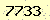 請輸入此驗證碼 : 7733