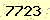 請輸入此驗證碼 : 7723