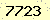 請輸入此驗證碼 : 7723