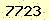 請輸入此驗證碼 : 7723