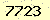 請輸入此驗證碼 : 7723