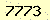 請輸入此驗證碼 : 7773