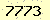 請輸入此驗證碼 : 7773