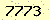 請輸入此驗證碼 : 7773