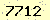 請輸入此驗證碼 : 7712