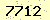 請輸入此驗證碼 : 7712