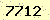 請輸入此驗證碼 : 7712